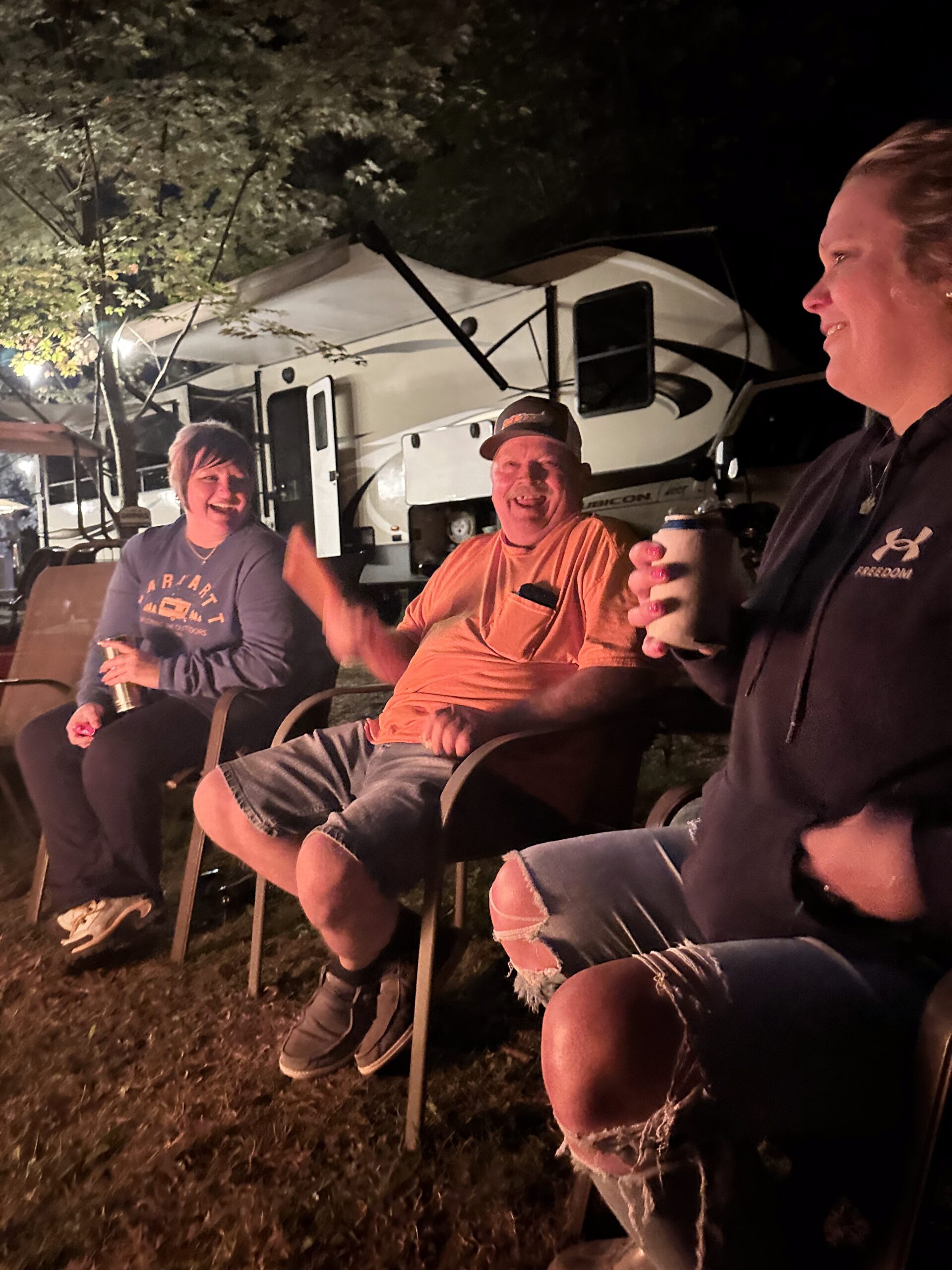 Guests enjoying Lil John’s Campground